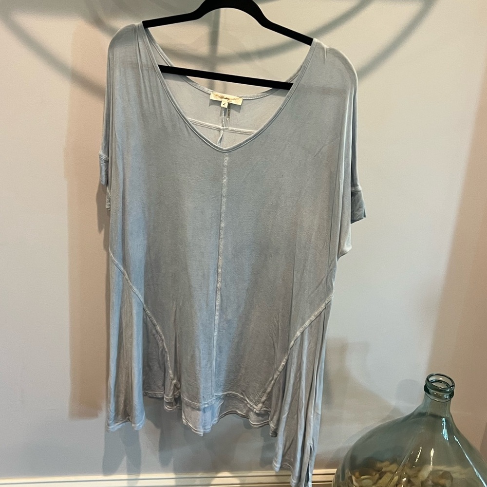 Baby blue top